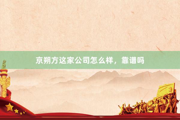 京朔方这家公司怎么样，靠谱吗